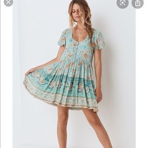 Spell & The Gypsy Collective Dresses - Seashell mini dress in Seafoam Spell & The Gypsy Collective Dresses - Seashell mini dress in Seafoam